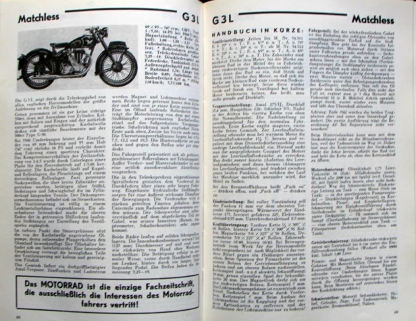 Seidel "Internationale Motorrad-Typenschau 1928-1944" Motorbike-History 1951 (2529)